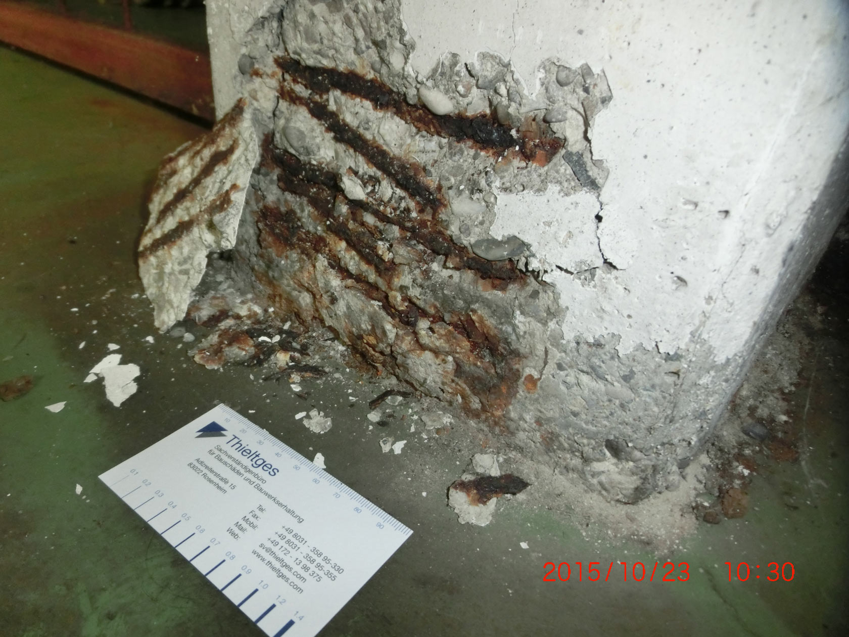 Chloridinduzierte Korrosion der Bewehrung